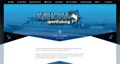 Desktop Screenshot of kahunasportfishing.com