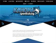Tablet Screenshot of kahunasportfishing.com